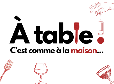 À TABLE : INSCRIVEZ-VOUS !